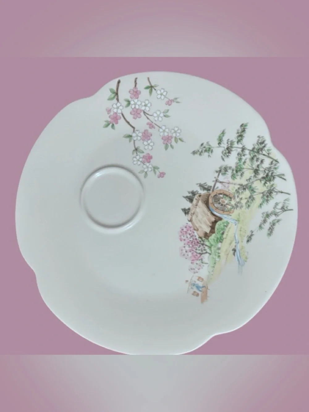 Vtg Meito China Tea & Toast Snack Plates - Set of 2 (Preloaded with Character!)